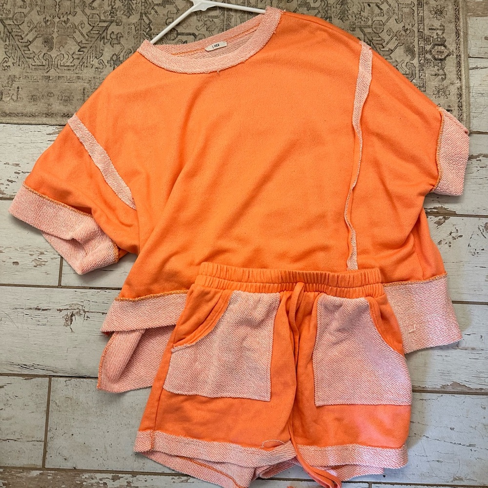 Orange and Pink Lounge Set